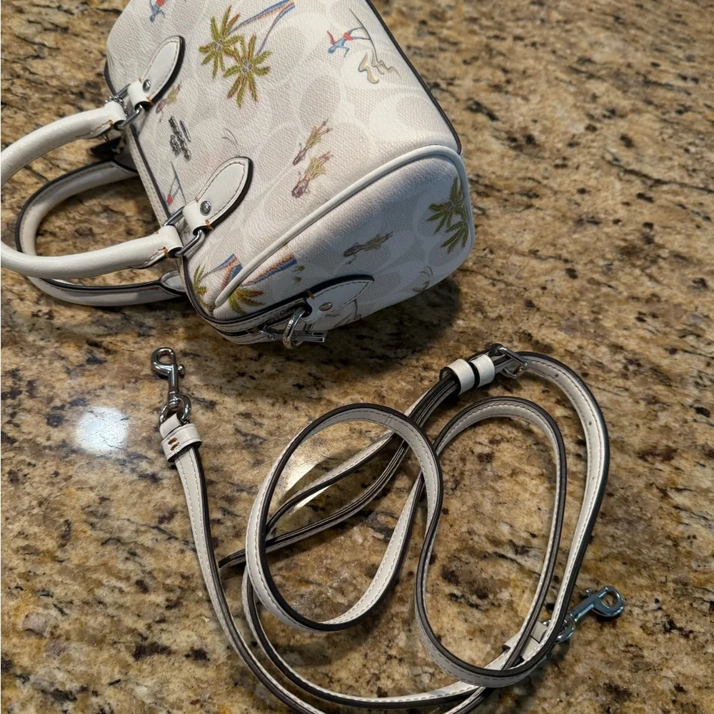 Coach Mini Rowan Satchel/Crossbody with wallet in Hula Print - Picture 14 of 14
